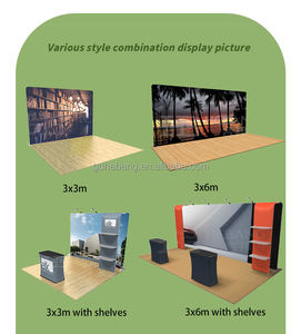 3X3 10X10Ft โปรโมชั่นอลูมิเนียมแบบพกพาบูธภาพถ่ายและนิทรรศการ Expo ฉากหลังแบนเนอร์ - Product Image 5