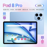 Tablet Pad 8 Pro de 11 Pulgadas, 16GB+1TB, 8000mAh, 5G LTE, Doble SIM+TF, Llamadas, Función de Teléfono con Tarjeta SIM, Multilingüe, Original