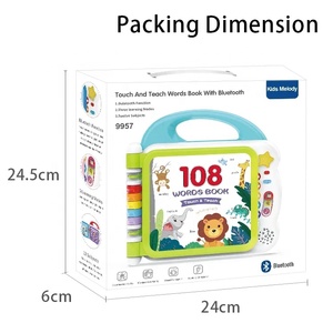 Tiếng Anh Máy Học Tập Cảm Ứng Hoạt Động Âm Thanh E Cuốn Sách 108 Từ Trẻ Em Máy Tính Xách Tay Đồ Chơi Đọc Sách Nói Bút Với Màu Xanh Răng - Product Image 3