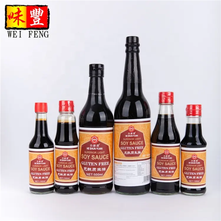 Chinese Superior No additives Light soy sauce gluten free