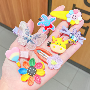 Juego de 14 Pinzas para el Cabello con Flores y Frutas para Niñas, Pinzas para el Cabello con Dibujos Animados, Accesorios para Niñas - Product Image 4