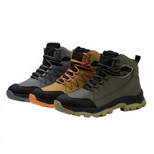Zapatos de Seguridad Dinggu para Exteriores, Unisex, con Punta de Acero Anti-Impactos, Parte Superior de PVC Impermeable, para Todas las Temporadas, Ideales para Senderismo y Trabajo - Product Image 4