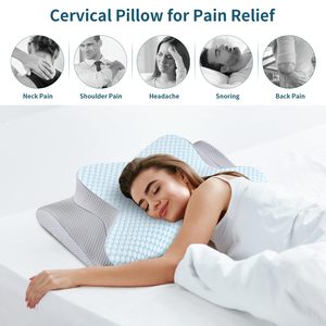 JTY مريح قابل للطي تمديد رأس الفندق رغوة ذاكرة النوم لآلام الرقبة - Product Image 3