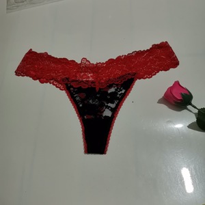 Ych Bán Buôn Thấp Tăng In Hàng Ngày Hỗn Hợp Phong Cách Tam Giác Hipster Quần Lót Thanh Khoan Graffiti Thương Mại Nước Ngoài Phụ Nữ Ren - Product Image 6