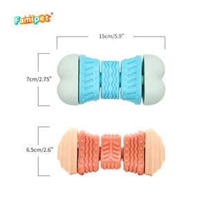 Juguete para Perros Famipet, Nuevo, Resistente, de Nylon de Grado Alimenticio, Diseño de Hueso Giratorio, TPR, Juguete Masticable para Mascotas - Product Image 2