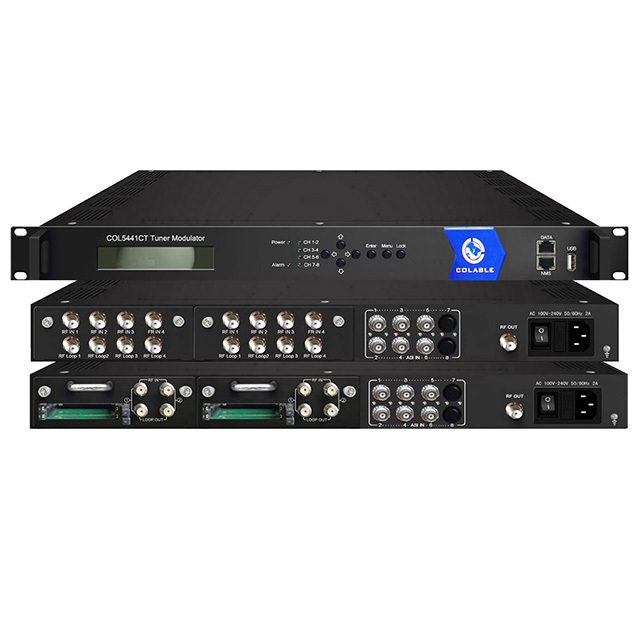 DVB-C/S/S2/T/ISDBT/S/S2/S2X/ATSC Tuner Modulator with MUX& SCR
