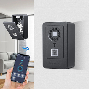 Coffre-fort biométrique intelligent <span class=keywords><strong>Master</strong></span> Mini mural à empreinte digitale pour acier inoxydable, avec contrôle numérique et télécommande, boîte de rangement de voyage à combinaison - Product Image 1