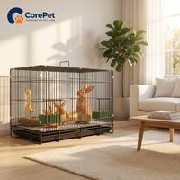 Grande cage à lapins chiffrée pour usage domestique ; Cage extra-large complète pour lapins bébés, cochons d'Inde, chinchillas
