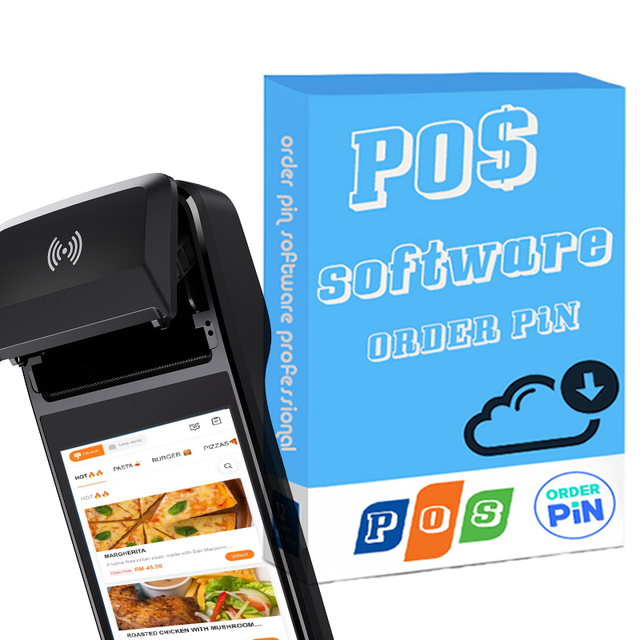 Touch Screen NFC Pos Terminals with Thermal Printer Handhelds Epos Systems with Software
