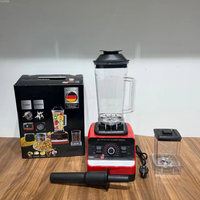 Blender commercial 2-en-1, robot culinaire multifonctionnel, moteur puissant et vitesse variable, jus, boissons et préparation des aliments