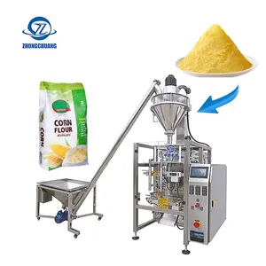 100g 1000g Automatic Spices Powder Gluten Flour Back Side Sealing Sachet Bag Vertical Form Fill Seal Packing Machine