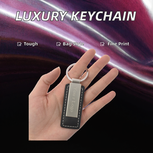 Factory Wholesale PU Leather <b>Keychain</b> with <b>Personalized</b> LOGO Luxury Accessory for Car Brand Promotion Customized Keyring - Product Image 2