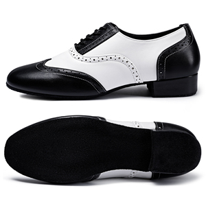 Zapatos de Baile Latino Profesionales Dynadans para Hombre, Suela de Cuero Genuino, Parte Superior de PU, para Salsa, Tango, Vals, Baile de Salón, en Caja - Product Image 3
