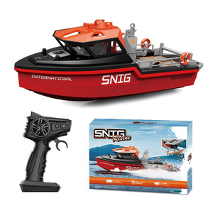 Yf 2.4GHz không chổi than <span class=keywords><strong>RC</strong></span> thuyền cứu hộ nước chơi đồ chơi ABS Vật liệu phần cứng 8 km/h mini điều khiển từ xa thuyền cho người lớn trẻ em - Product Image 1