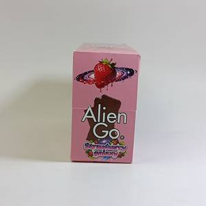 กระดาษห่อบุหรี่ Alien Go สีน้ำตาลเข้ม รูปทรงสี่เหลี่ยมผืนผ้า รสสตรอว์เบอร์รี พร้อมถุงไมลาร์ - Product Image 5