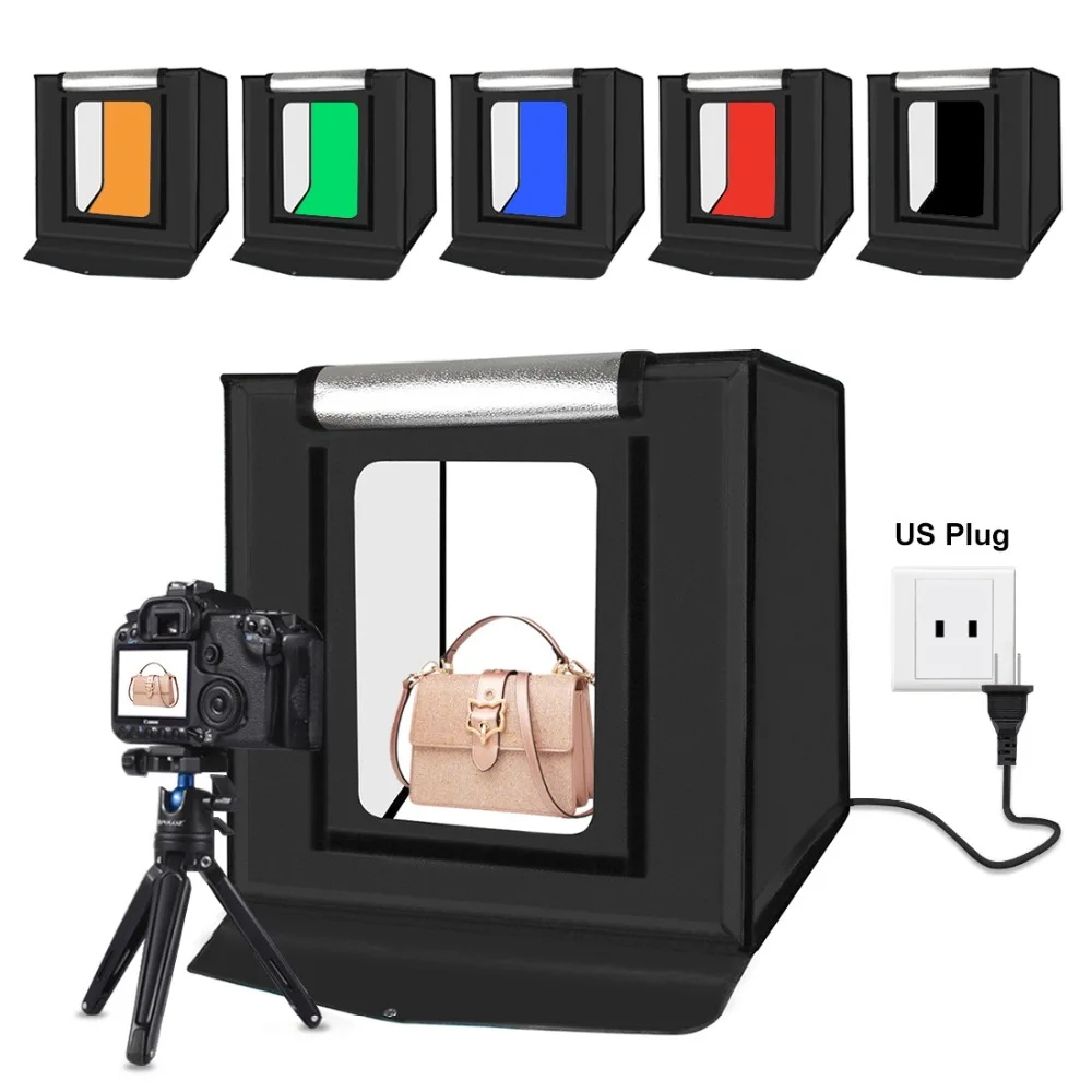 PULUZ Boîte à Lumière Studio LED Pliable 200x120x80 cm | Éclairage Photo Pro 240W (468 LEDs) - Dakar Sénégal