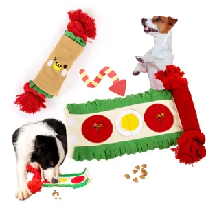 Original Interactive Puzzle Snuffle Mat Anreicherung sseil Crinkle Treat Dispens ing Burrito Verstecken und Suchen Hundes pielzeug