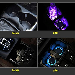 Posavasos con Sensor de Vibración y Carga USB, 7 Colores Cambiantes, Luminoso RGB, para Coche y Bar, LED - Product Image 3