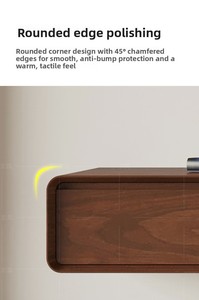 Wall-Mounted Luxury Solid Wood Modern <strong>TV</strong> Stand Living Room Small Apartments Narrow Design Ultra-Slim <strong>Floating</strong> Minimalist <strong>Unit</strong> - Product Image 4