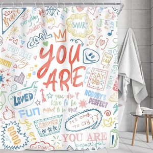 Cortina <span class=keywords><strong>de</strong></span> Ducha Moderna y Ecológica para Niños, 152.40cm X 182.88cm, Impermeable, <span class=keywords><strong>de</strong></span> Poliéster con 12 Ganchos - Decoración <span class=keywords><strong>de</strong></span> <span class=keywords><strong>Baño</strong></span> - Product Image 1