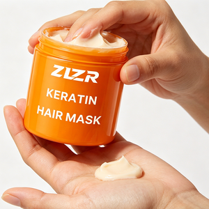 Mascarilla Capilar de Marca Privada con Queratina Nutritiva, Anti-Frizz, Sin Sulfatos, Reparadora de Daños, Protectora del Color, con Aceite de Coco, Aceite de Argán y Hierbas - Product Image 5