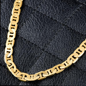 <span class=keywords><strong>Tobillera</strong></span> de cadena de eslabones Mariner plana chapada en oro de 18K, pulsera de tobillo de 4,2mm de ancho 9 10 11 pulgadas para mujeres y niñas adolescentes - Product Image 3