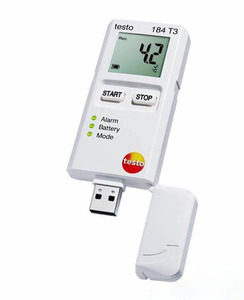 Original and New Testo 184 - <b>Temperature</b> USB Transport <b>Data</b> <b>Logger</b> with LCD Display - Product Image 2
