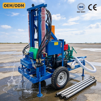 Foreuse de puits d'eau portable haute efficacité 200M, machine de forage de puits d'eau CE ISO9001, vente directe