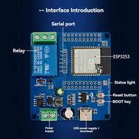 Modul Papan Pengembangan ESP32-S3 WIFI BT, Modul Relay Saluran Tunggal Bertenaga DC 5-60V, Antarmuka USB C