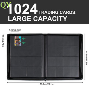 QY Vintage Style 12 Pocket Trading Card <b>Binder</b> Side Loading Album <b>Folder</b> for Collectors - Product Image 2