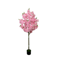 Romantischer Künstlicher Kirschblüten-Topf als Tischdekoration Seiden-Sakura-Blumenbaum für Hochzeit und Partydekoration