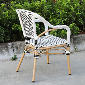 Chaises en rotin d'extérieur, chaises <span class=keywords><strong>de</strong></span> bistrot, chaises <span class=keywords><strong>de</strong></span> <span class=keywords><strong>terrasse</strong></span>, mobilier <span class=keywords><strong>de</strong></span> restaurant français, chaises parisiennes - Product Image 3