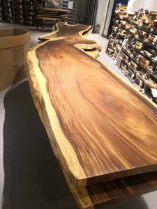 صناعة رخيصة بسعر المصنع ، حافة حية من خشب الجوز الصلب ، مطعم خشبي من الأعلى - Product Image 5