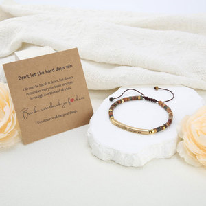 Wholesale 316L Stainless Steel 14k 18k Gold Plated Fashion <b>Bracelets</b> & Bangles Inspirational <b>Bracelet</b> <b>Beads</b> for Women <b>Men</b> - Product Image 3