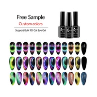 Vernis à ongles gel magnétique 9D œil de chat UV LED pour salon à domicile, art des ongles DIY, végan, écologique, longue durée