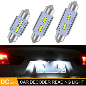 หลอดไฟอ่านหนังสือในรถยนต์แบบ LED C10W ขนาด 31 36 39 41 มม. Canbus Festoon 3570 1SMD  หลอดไฟ LED สำหรับรถยนต์ C5W 12V - Product Image 4