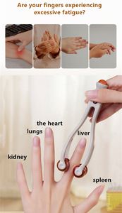 Vente en gros de rouleaux de massage des doigts double face Outils Arthrite Bian Stone Masseur des mains des tissus profonds pour soulager la <span class=keywords><strong>douleur</strong></span> des mains - Product Image 4