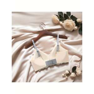 Ensemble de soutien-gorge premium 3 pièces, soutien-gorge de grande taille, design sans couture, couture contrastée tendance, confort tout au long de la journée, style 1/2 bonnet - Product Image 4