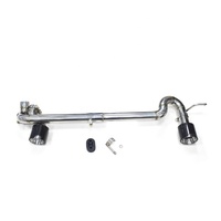 Pour BMW E36 E46 E90 E92 E93 316 318 320 325 330 335 1990+ Embouts d'échappement, diffuseur MT, double embout de silencieux en acier inoxydable et carbone
