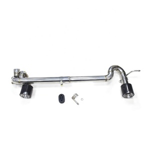 Pour <span class=keywords><strong>BMW</strong></span> <span class=keywords><strong>E36</strong></span> E46 E90 E92 E93 316 318 320 325 330 335 1990+ Embouts d'échappement, diffuseur MT, double embout de silencieux en acier inoxydable et carbone - Product Image 3