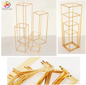 Ensemble de 4 pots décoratifs en fer forgé en forme de tournesol pour mariages et événements extérieurs - Nouvelle Arrivée - Product Image 2