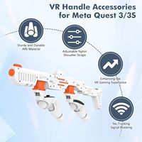 Expérience de Jeu VR Améliorée : Crosse de Fusil VR pour Meta Quest 2 et 3 avec Sangle d'Épaule, Idéal Cadeau de Noël