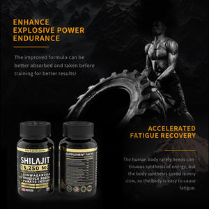 Complément alimentaire super-aliment 8-en-1 Shilajit de l'Himalaya <span class=keywords><strong>avec</strong></span> oligo-éléments Capsules de Shilajit pour hommes et femmes pour la vitalité et la cognition - Product Image 4