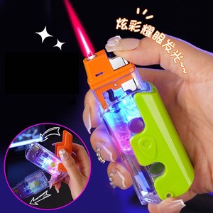 Encendedor Creativo con Forma de <span class=keywords><strong>Cuchillo</strong></span> de Rábano, Encendedor de Gas con Llama Roja, Encendedor Inflable Resistente al Viento - Product Image 3