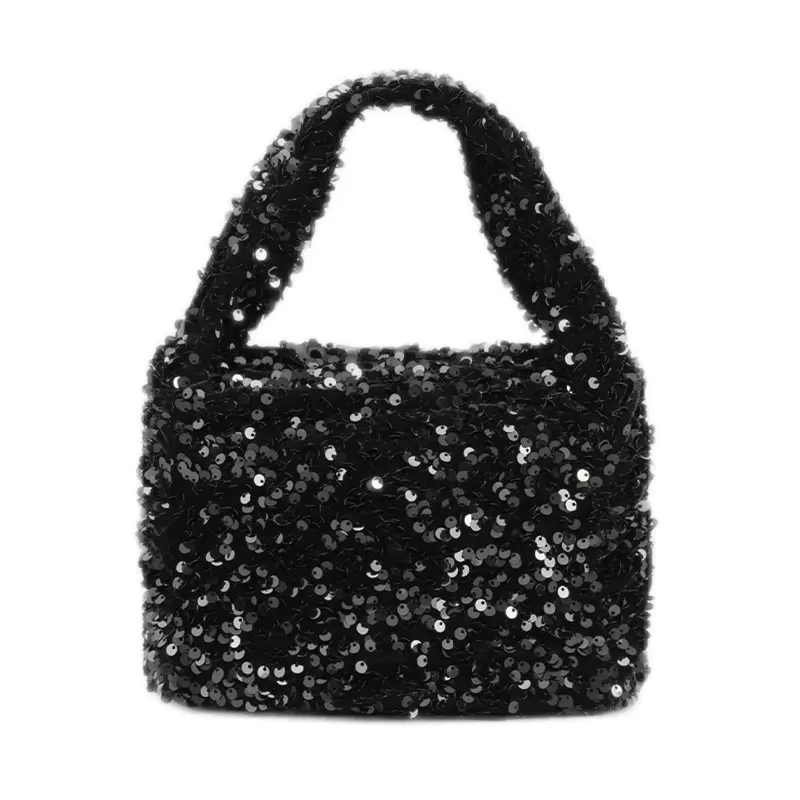 ladies Stylish sequined single dinner party handbag tote bags Trendy women's hobo bags channel new designer 2024