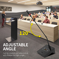 Microphone de bureau sans fil XTUGA à col de cygne, connecteur XLR, garantie 1 an pour les conférences scolaires et hôtelières - Directement de l'usine