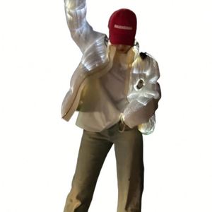 Doudoune lumineuse personnalisée pour hommes avec fibre optique flash Nouveau design Doudoune polaire - Product Image 1