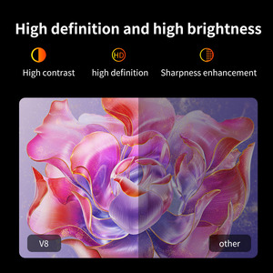 Proyector Inteligente Portátil DLP Android con Altavoces Estéreo Integrados, Proyector Inteligente para <span class=keywords><strong>Netflix</strong></span>, Cine en Casa, Películas - Product Image 3