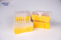 Embouts de pipette de type S, emballés en boîte, 10 μl standard et étirés transparents, 200 μl, 300 et 1250 μl transparents, 1000 et 1250 μl, stériles sans DNase ni RNase