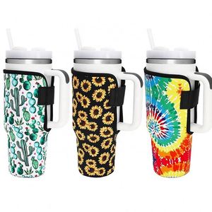 For Stanley 40/30 oz Neoprene Water <b>Bottle</b> Carrier Bag with Phone Pocket Luxury Style Cooler Bag - Product Image 1